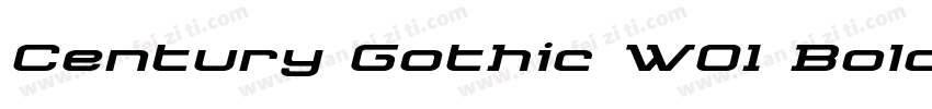 Century Gothic W01 Bold Itali字体转换